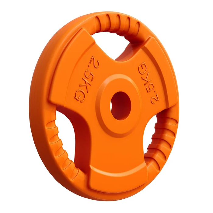 Gorilla Sports Litinový činkový kotouč, pogumovaný, 2,5 kg