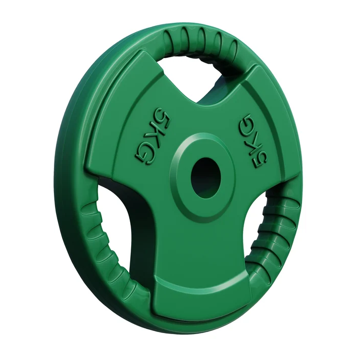 Gorilla Sports Litinový činkový kotouč, pogumovaný, 5 kg