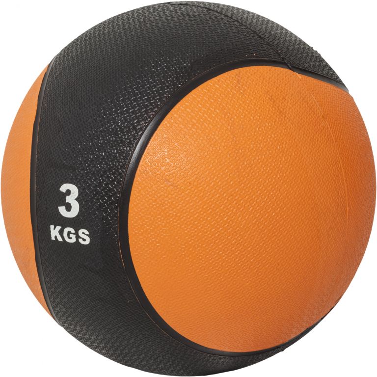 Fotografie Gorilla Sports Medicinbal, oranžový/černý, 3 kg