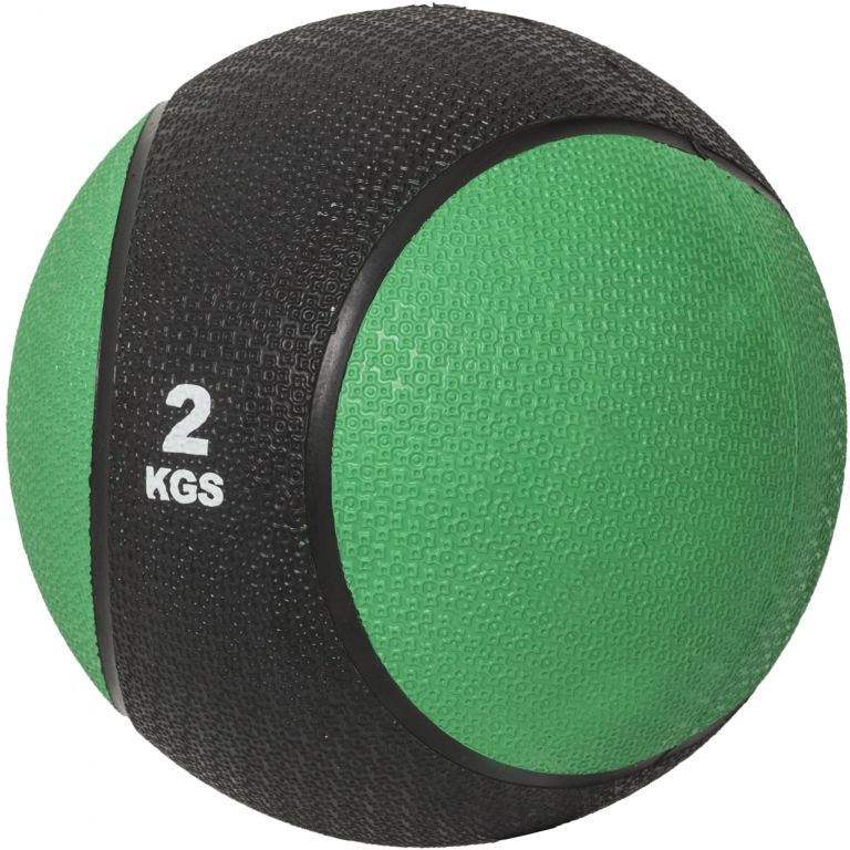 Gorilla Sports Medicinbal, zelený/čierny, 2 kg