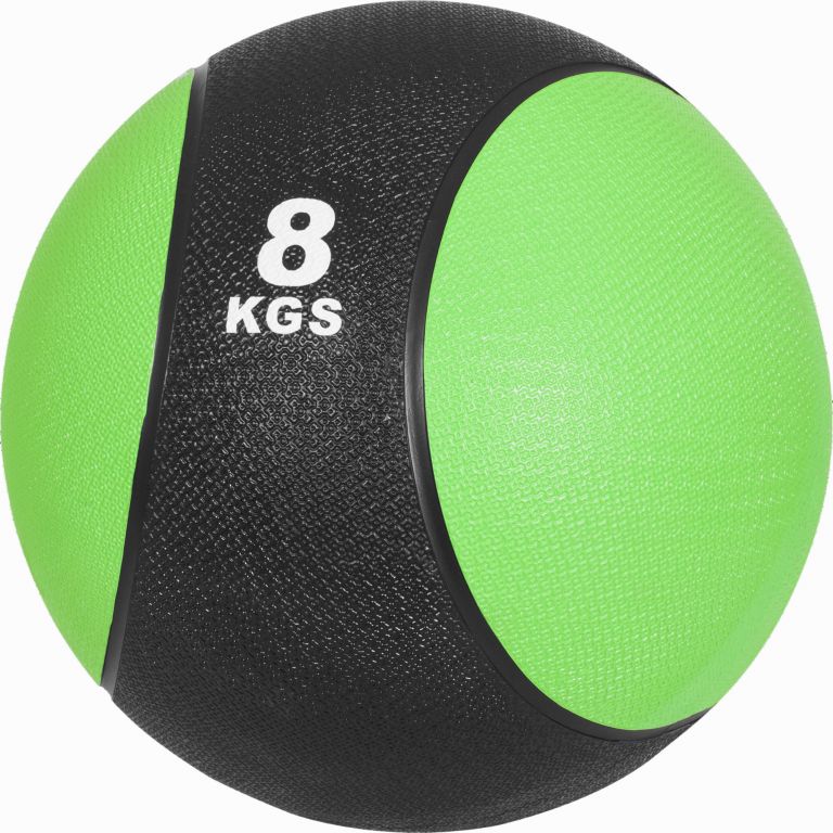 Gorilla Sports Medicinbal, zelený/čierny, 8 kg