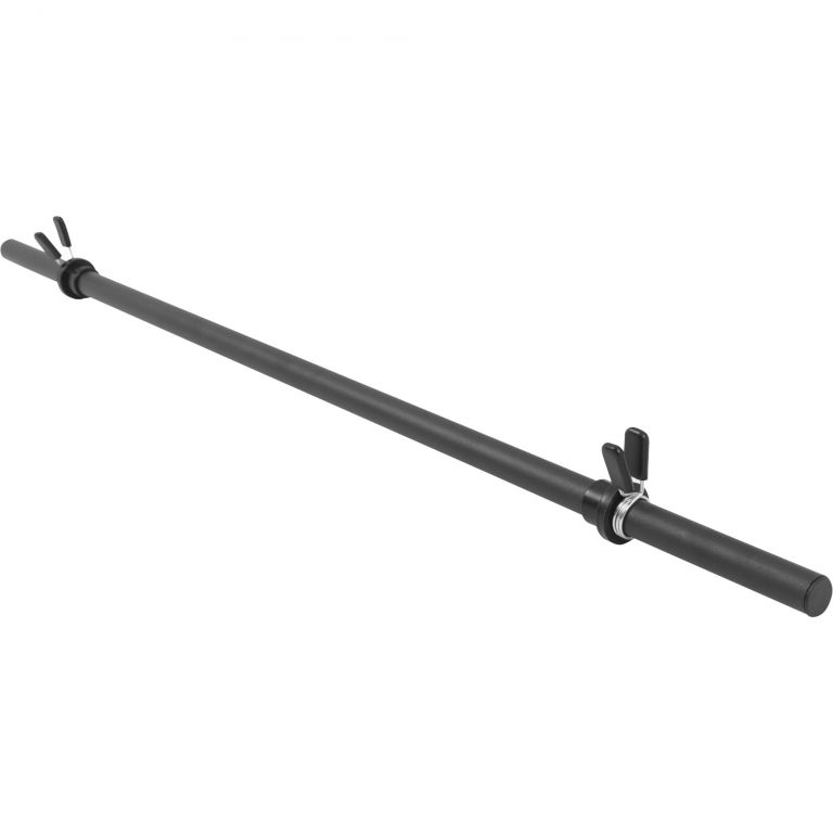 Gorilla Sports Plastová činková tyč, čierna, 130 cm