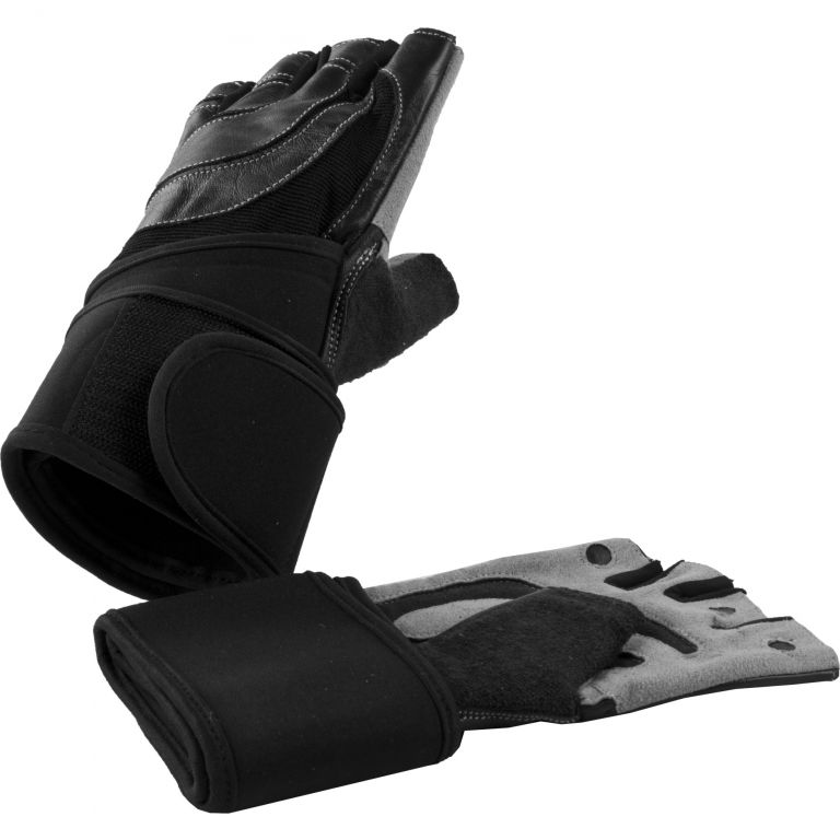 Gorilla Sports Tréninkové rukavice černá/šedá, S