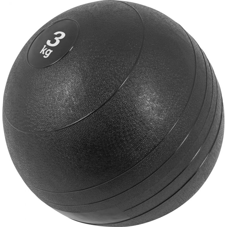 E-shop Gorilla Sports Slamball medicinbal, čierny, 3 kg