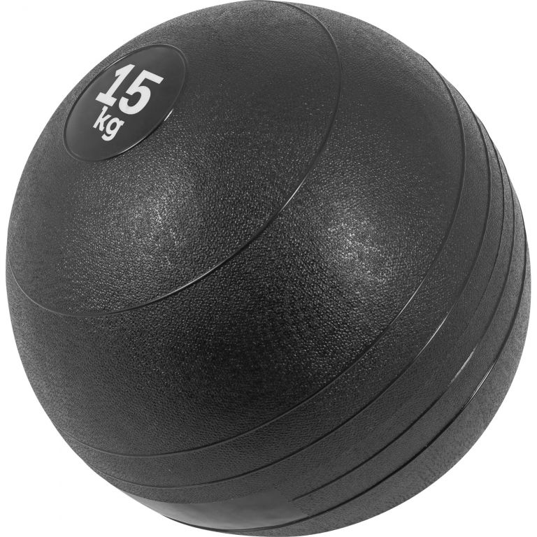 Gorilla Sports Slamball medicinbal, čierny, 15 kg