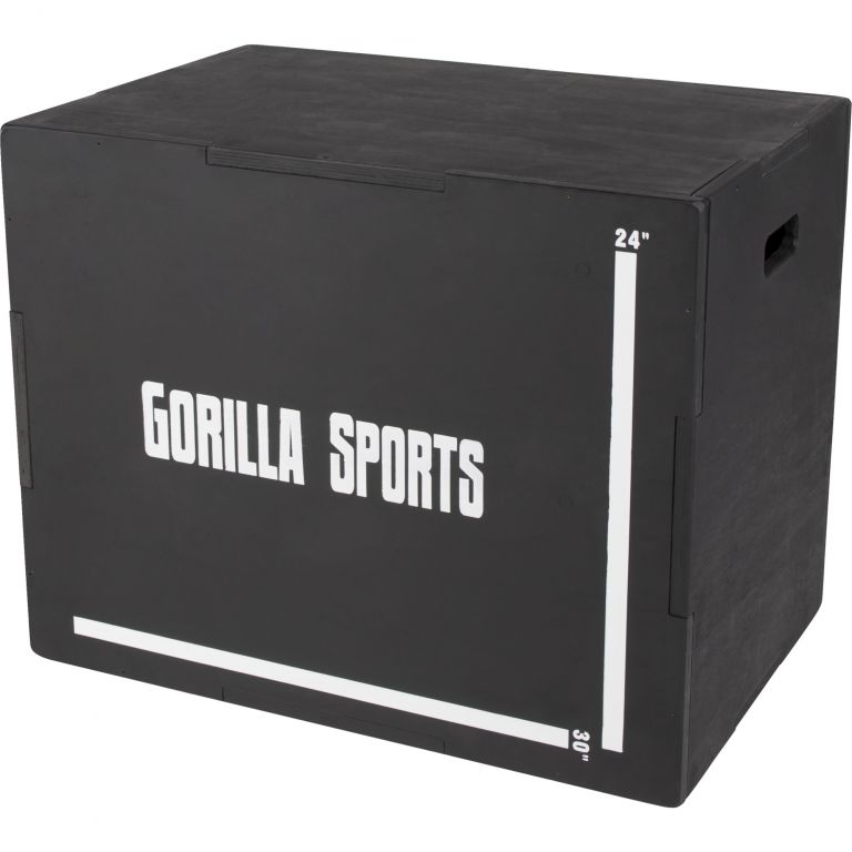 Gorilla Sports Plyobox v čiernej farbe
