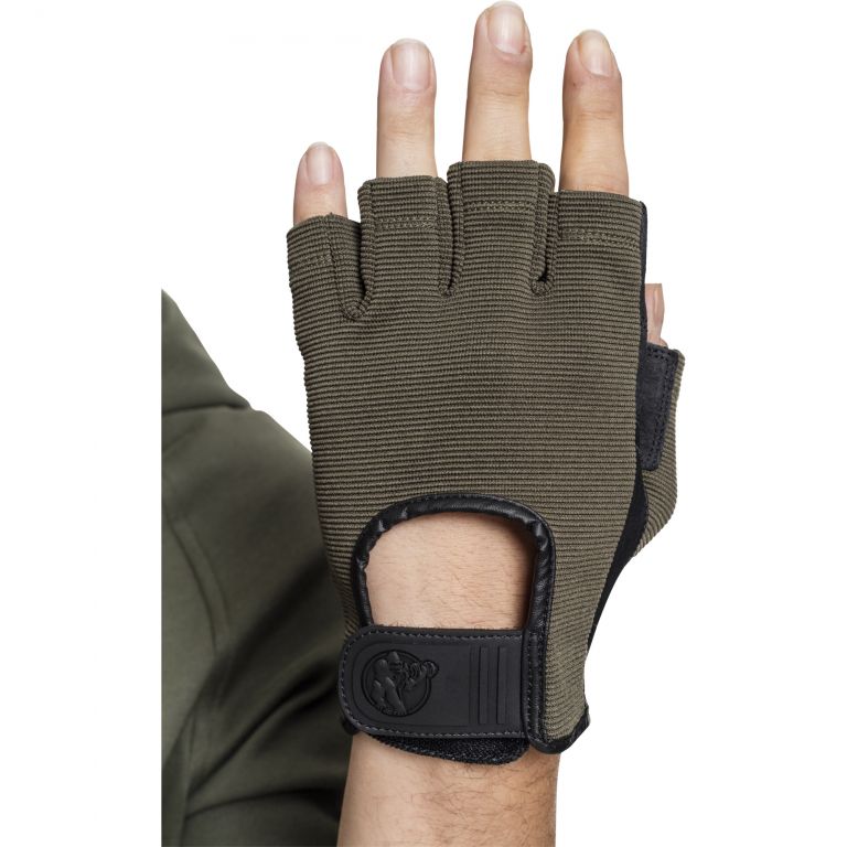 Gorilla Sports Tréningové rukavice, khaki, XL