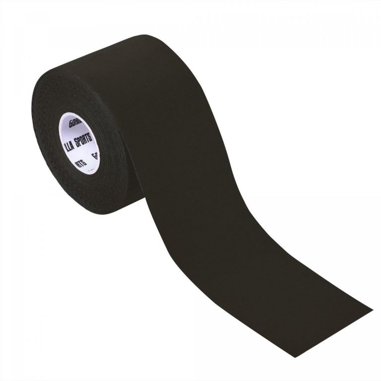 Gorilla Sports Tejpovací páska, černá, 5 cm