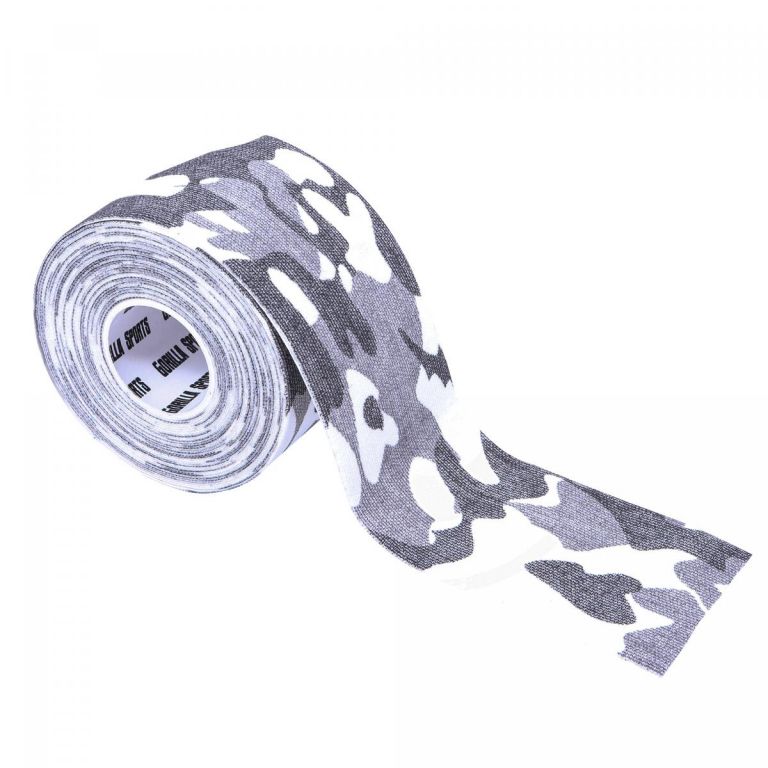 Gorilla Sports Tejpovací páska, šedá kamufláž, 5 cm