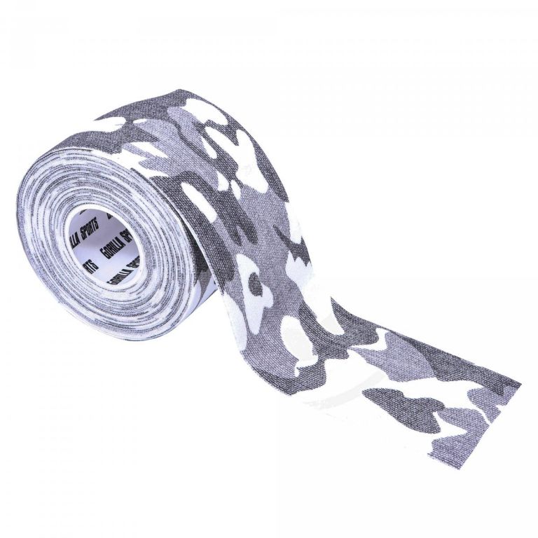 Gorilla Sports Tejpovacia páska, sivá kamufláž, 7,5 cm