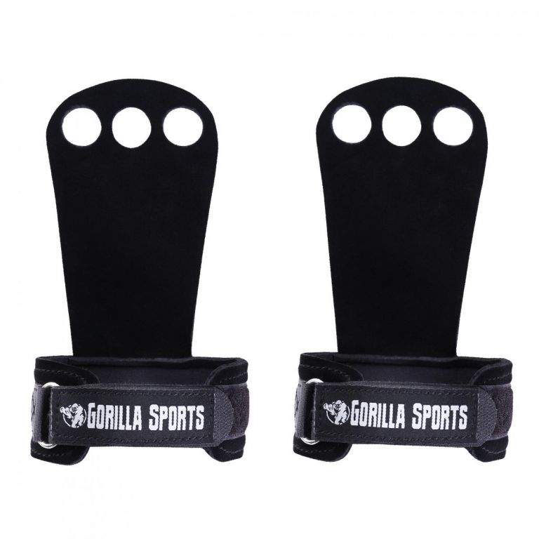 Gorilla Sports Mozoľníky Grips, 2 kusy, M, čierne
