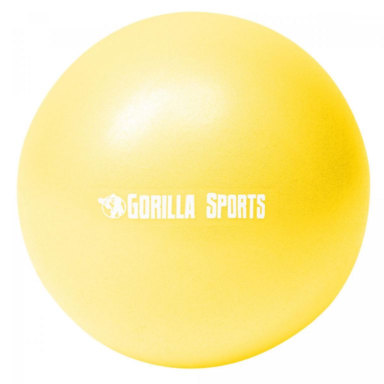 Gorilla Sports Mini lopta na pilates, 23 cm, žltá