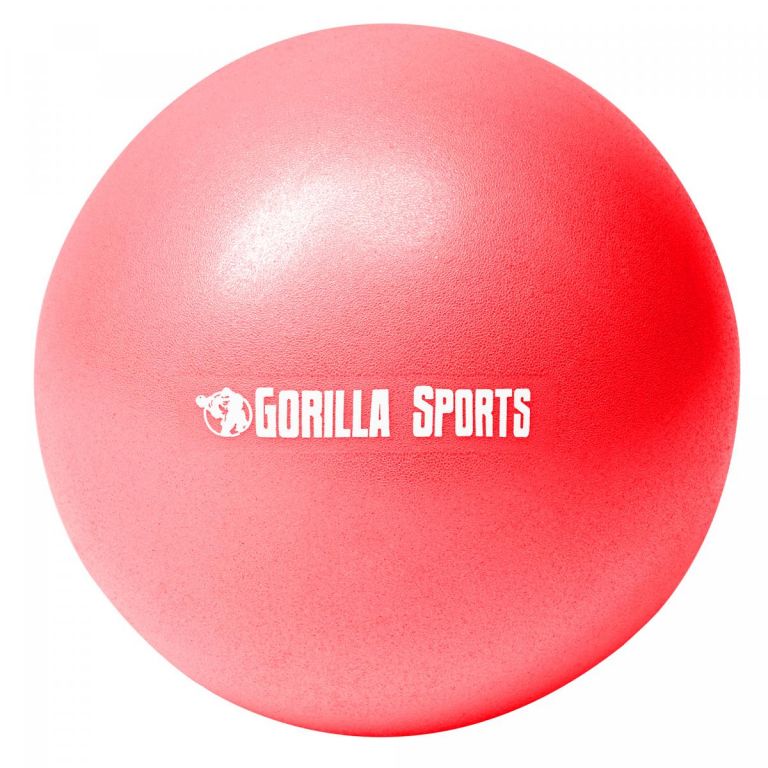 Gorilla Sports Mini lopta na pilates, 23 cm, červená