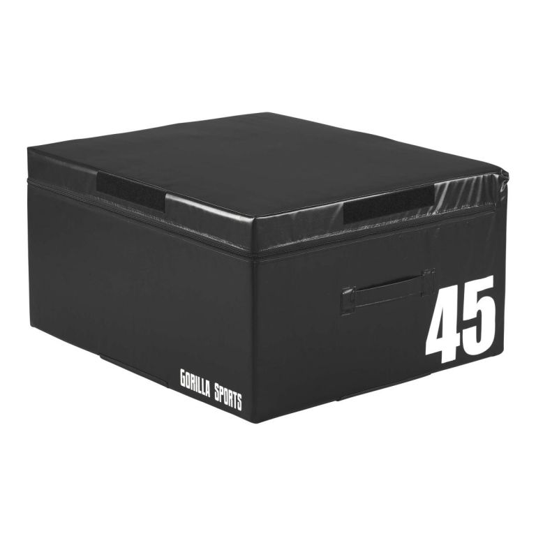 Gorilla Sports Jump Box čierny, 45 cm