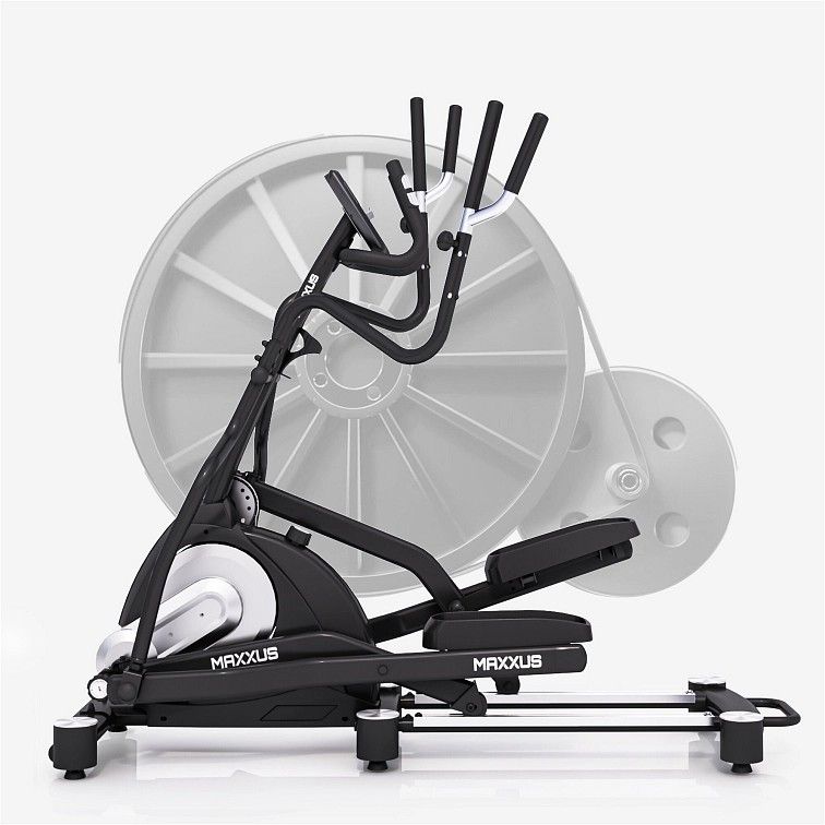 Eliptický trenažér MAXXUS zobrazující pět poloh délky kroku 42-59 cm