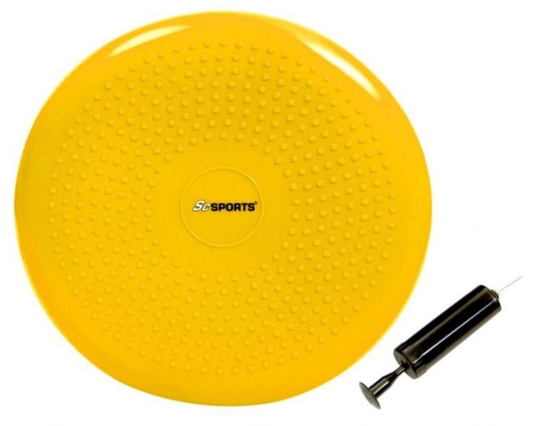 ScSports Pilates podložka s pumpičkou, žlutá