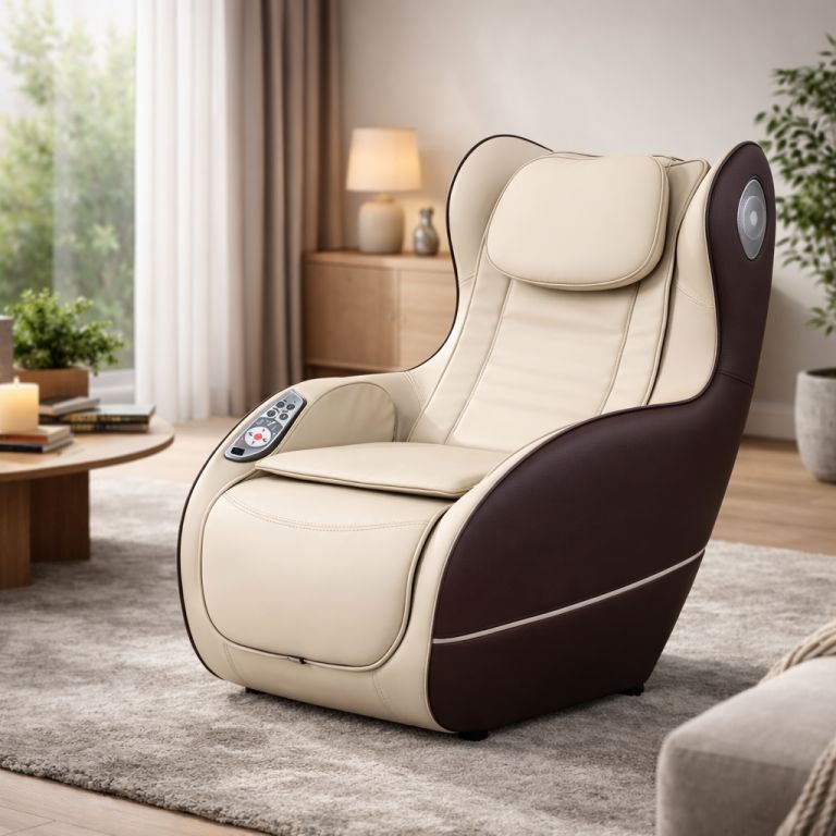 MAXXUS Masážne kreslo MX 7.1, hnedá/champagne, 108 x 65 x 95