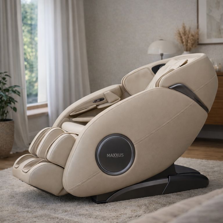 MAXXUS Masážne kreslo MX 12.0z, champagne, 150 x 80 x 122 cm