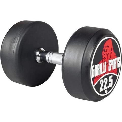 Gorilla Sports Jednoruční činka černo/červená, 22,5 kg