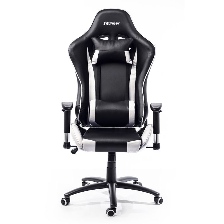 Kancelárska stolička - kreslo NEBRASKA - čierno biela