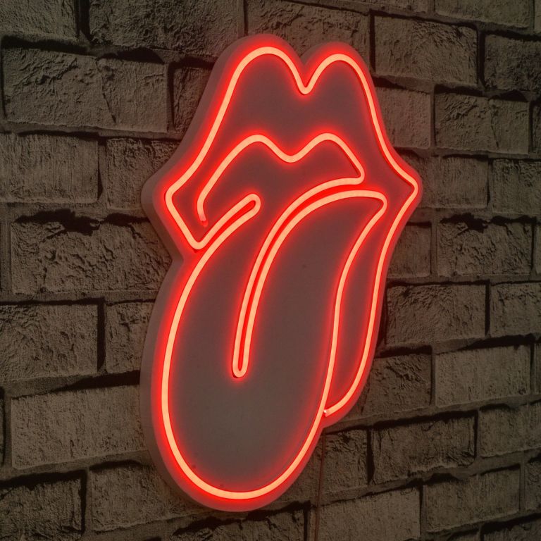 E-shop LED dekorácia The Rolling Stones, 36 x 41 x 2 cm