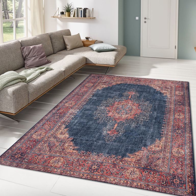 Levně Luxusní koberec DARK BLUE, 210 x 310 cm, odstíny červené