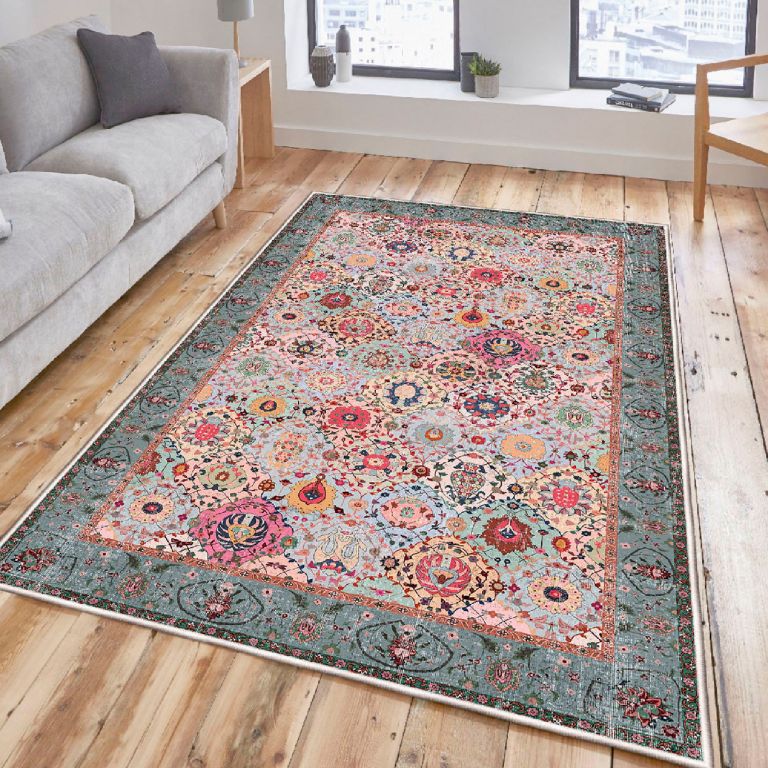 Levně Luxusní bavlněný koberec, 160 x 230 cm, červený mix