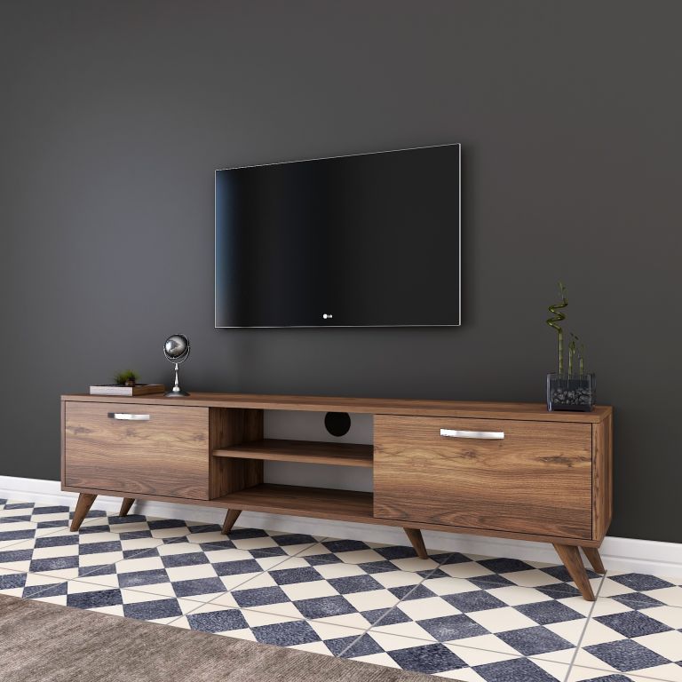 E-shop Televízna komoda, 180 x 48,6 x 35 cm, farba orech