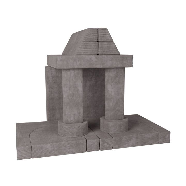 Modulárna dizajnová pohovka pre deti, 150 cm, sivá