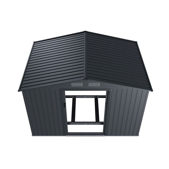 Kovový záhradný domček s posuvnými dverami 280 x 196 x 190 c