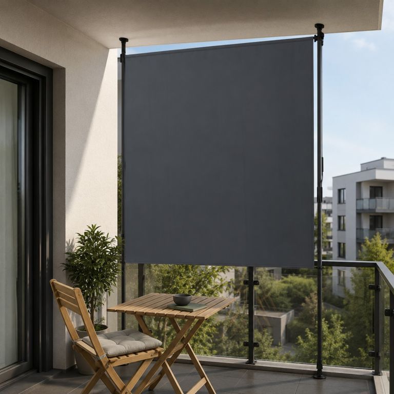 Vertikálna markíza na balkón 150 x 228–316 cm, ochrana UV