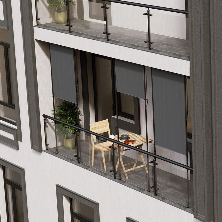 Vertikálna markíza na balkón 100 x 228-316, ochrana proti UV