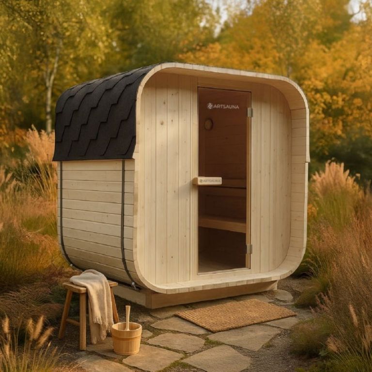 Zahradní sauna pro 2 osoby s elektrickými kamny 3,6 kW