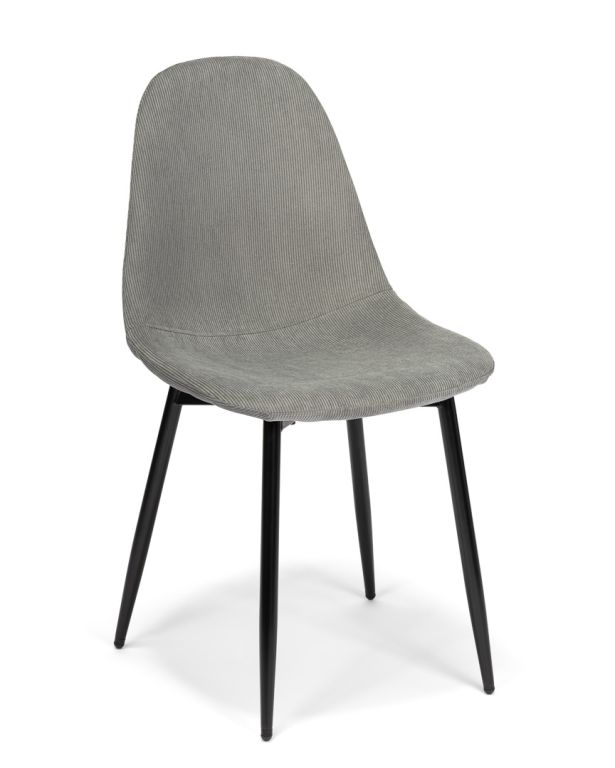 Sada jedálenských stoličiek, 85x45x52 cm, sivý menčester, 4