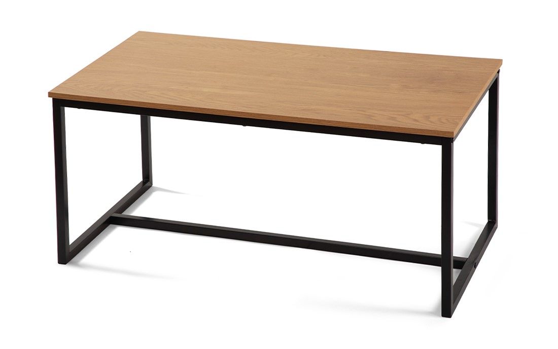 Konferenční stolek 90x47x40 cm, dřevo/kov