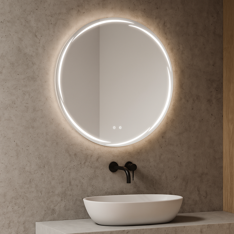 Koupelnové zrcadlo 80 cm s LED a dotykovým ovládáním