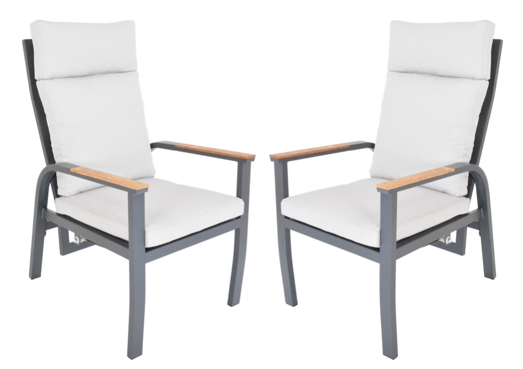 Hliníkové kreslá ANNECY DUO 2 ks