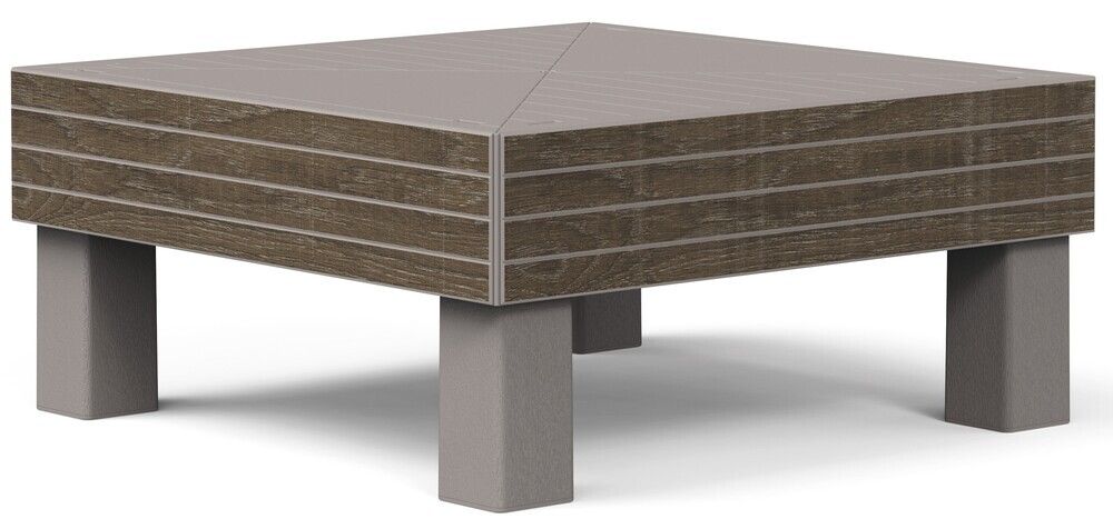 Zahradní plastový stůl ELEMENTS SIGNATURE, hnědá