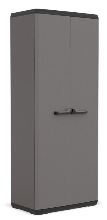 PIU TALL skříň, černo/šedá