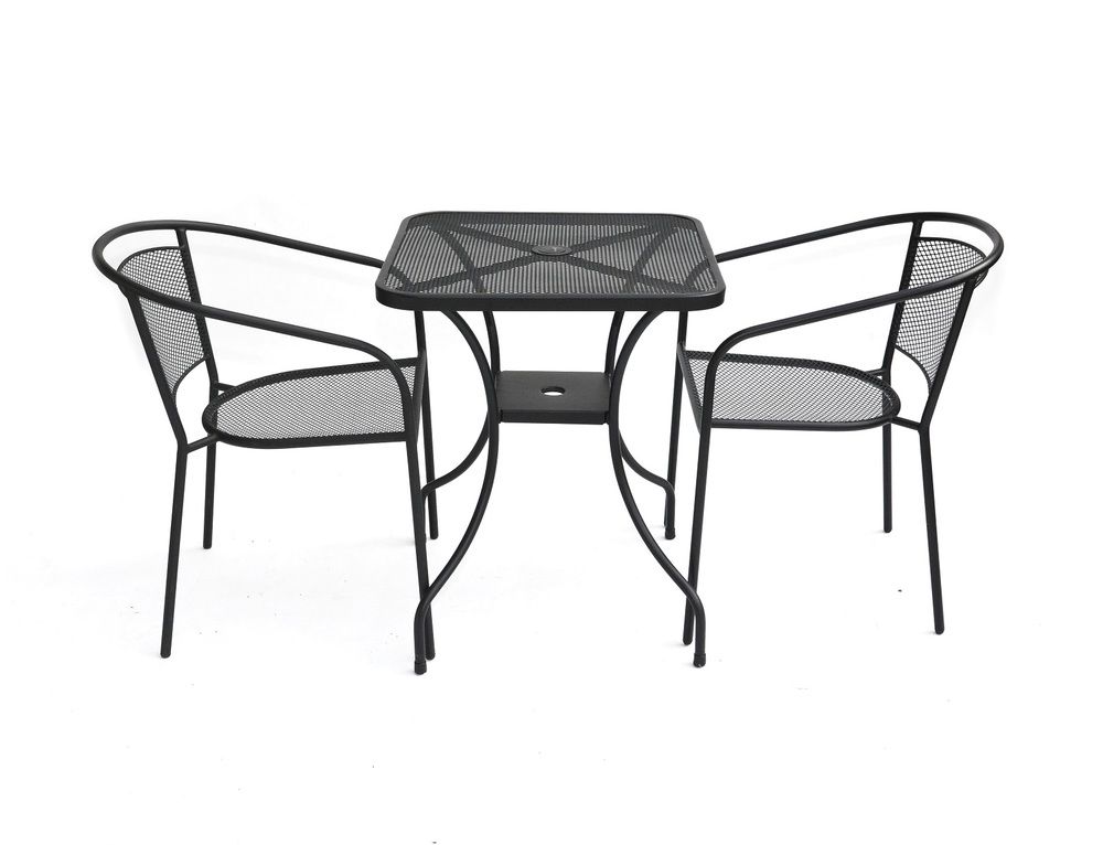 Záhradný kovový stôl ZWMT-60 - štvorec 60 x 60 cm