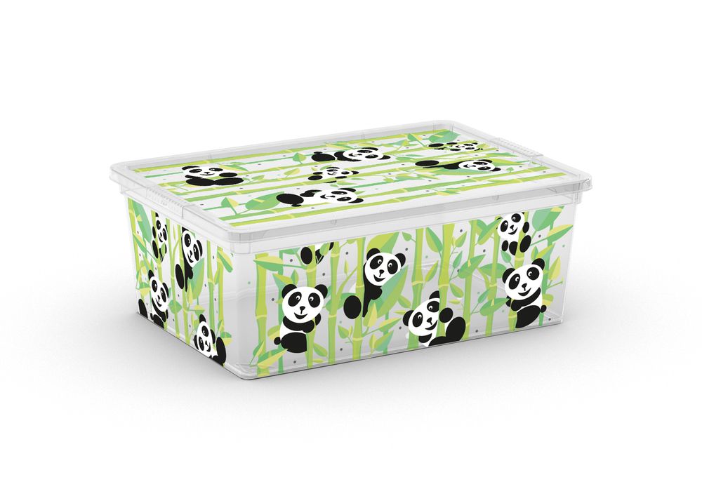 Plastový úložný box KIS C ANIMAL - S - medvídek panda
