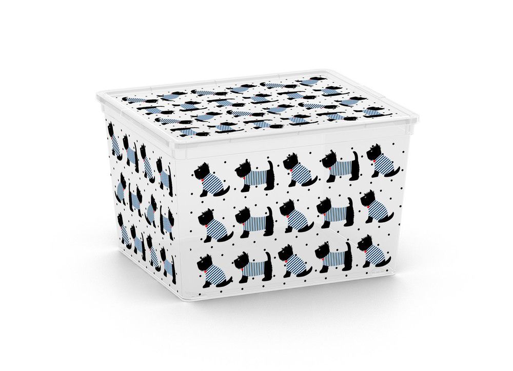 Plastový úložný KIS C box ANIMAL -CUBE - pejsci
