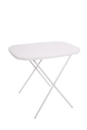 Stůl camping,  53 x 70 cm, bílý