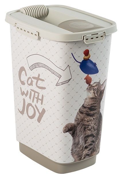 Kontejner na krmivo CODY 25 L, CAT WITH JOY, plast