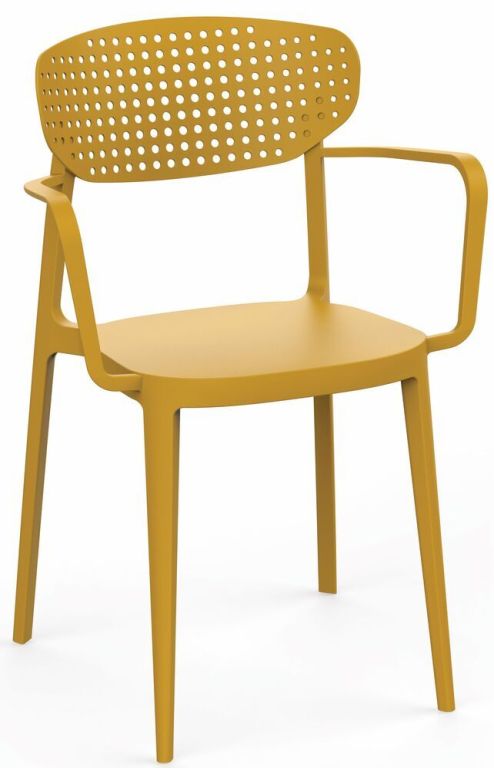 AIRE ARMCHAIR Krzesło ogrodowe, musztardowo-żółte