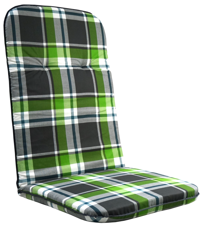 SCALA Polstr na vysokou židli, kostka, zelený