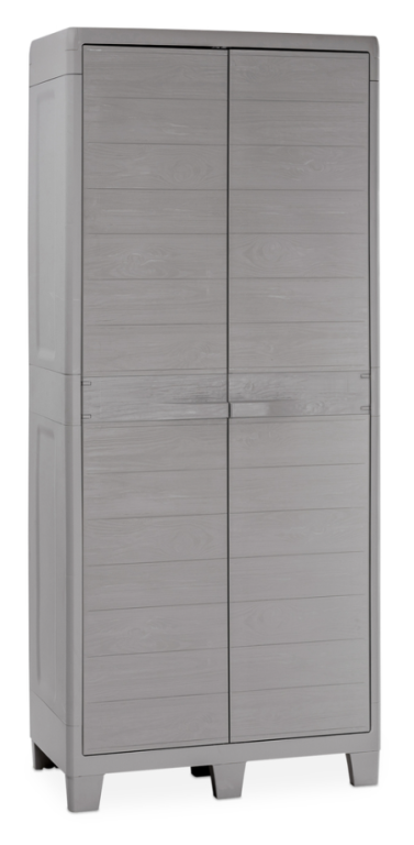 Plastová skříň WOODYS HIGH XL, světle šedá