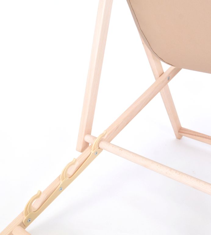 Bahama drevené ležadlo, béžové