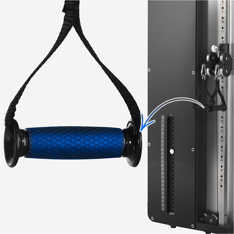 Ergonomické rukojeti a pevné zakončení řetězů